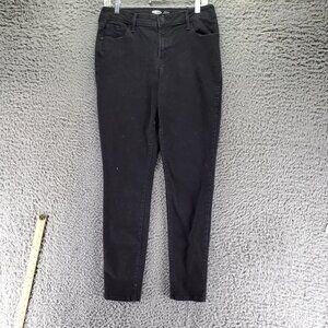 Old Navy Jeans Womens 12 Long Black Rockstar Super Skinny Mid-Rise